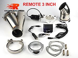 2.5 3 inch electric exhaust muffler valve cut out system remote switch controller dump exhaust E-cut out bypass valve