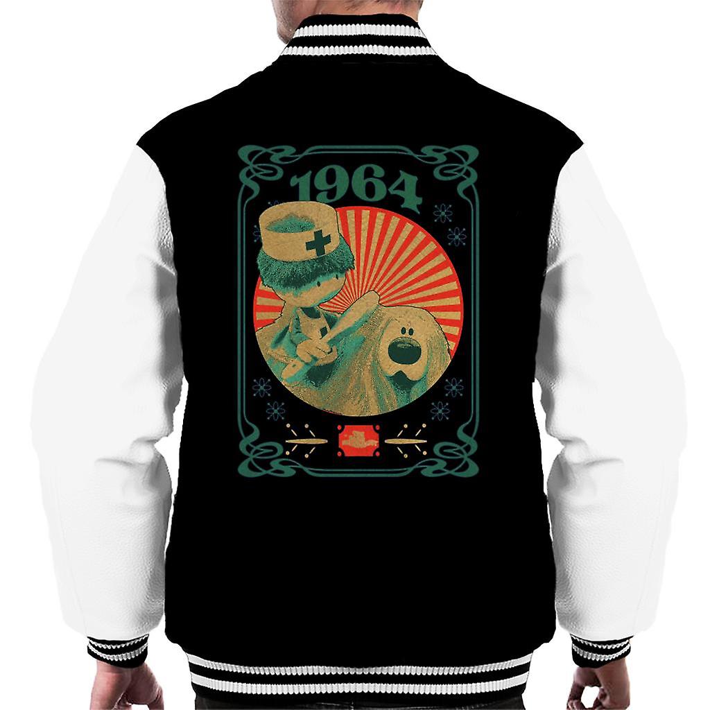 The Magic Roundabout Retro Brush Dougal Men's Varsity Jacket