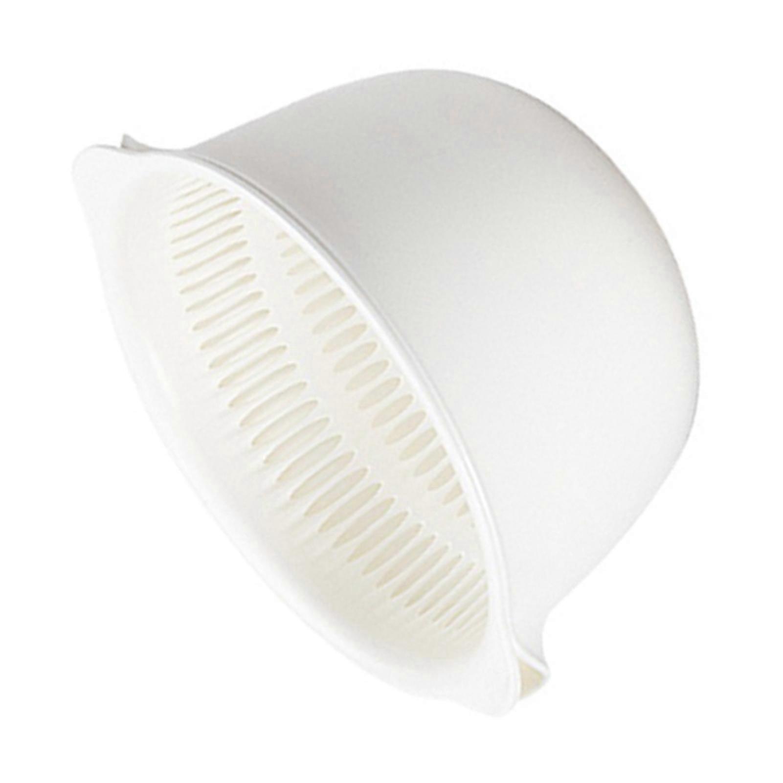 Double Layer Vegetable Washbasin Plastic Strainer Vegetable Basket for Kitchen Living Room