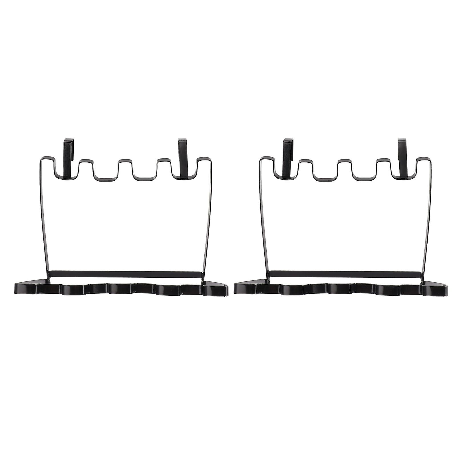 Black Foldable Trash Bag Holder for Kitchen Cabinet Doors (2-Pack)