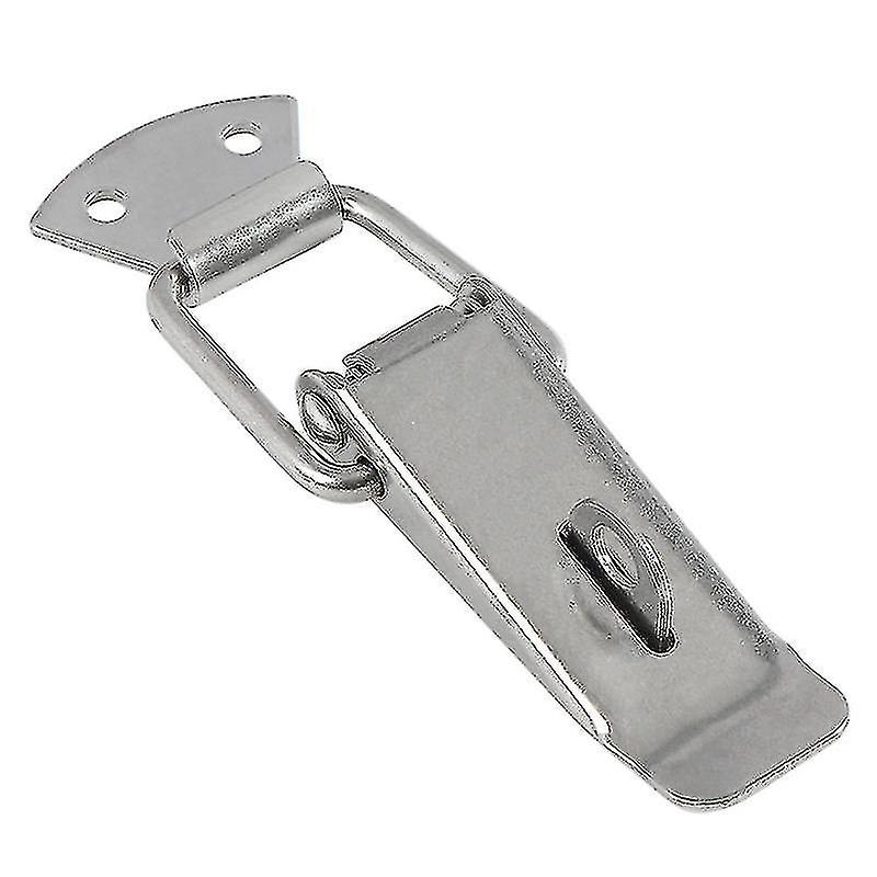 Spring Loaded Latch Clips for Boxes, Tool Boxes, Drawers, Cabinets, Wardrobes (4 Pack, Silver)