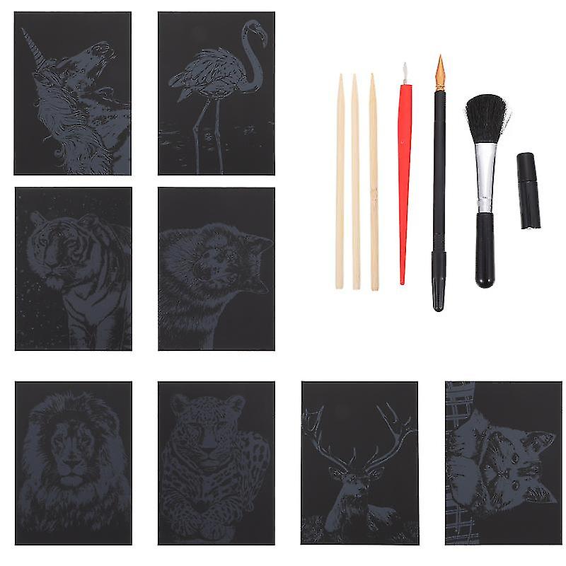 1set Scratch Painting