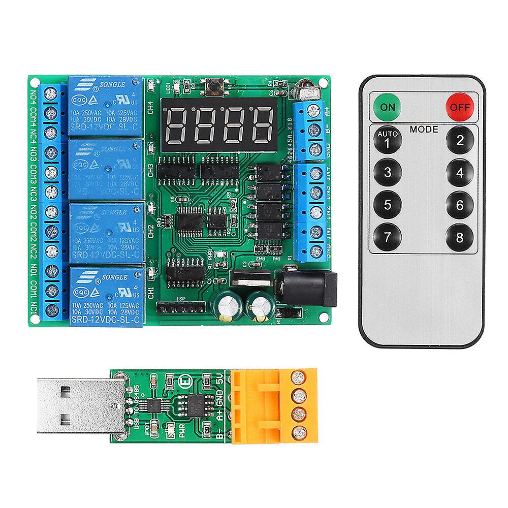 N722a04+tb411+ud68b01 N76e003 Mcu Development Board Ms51fb9ae Digital Tube Led Infrared Optocoupler Rs485 Relay Module