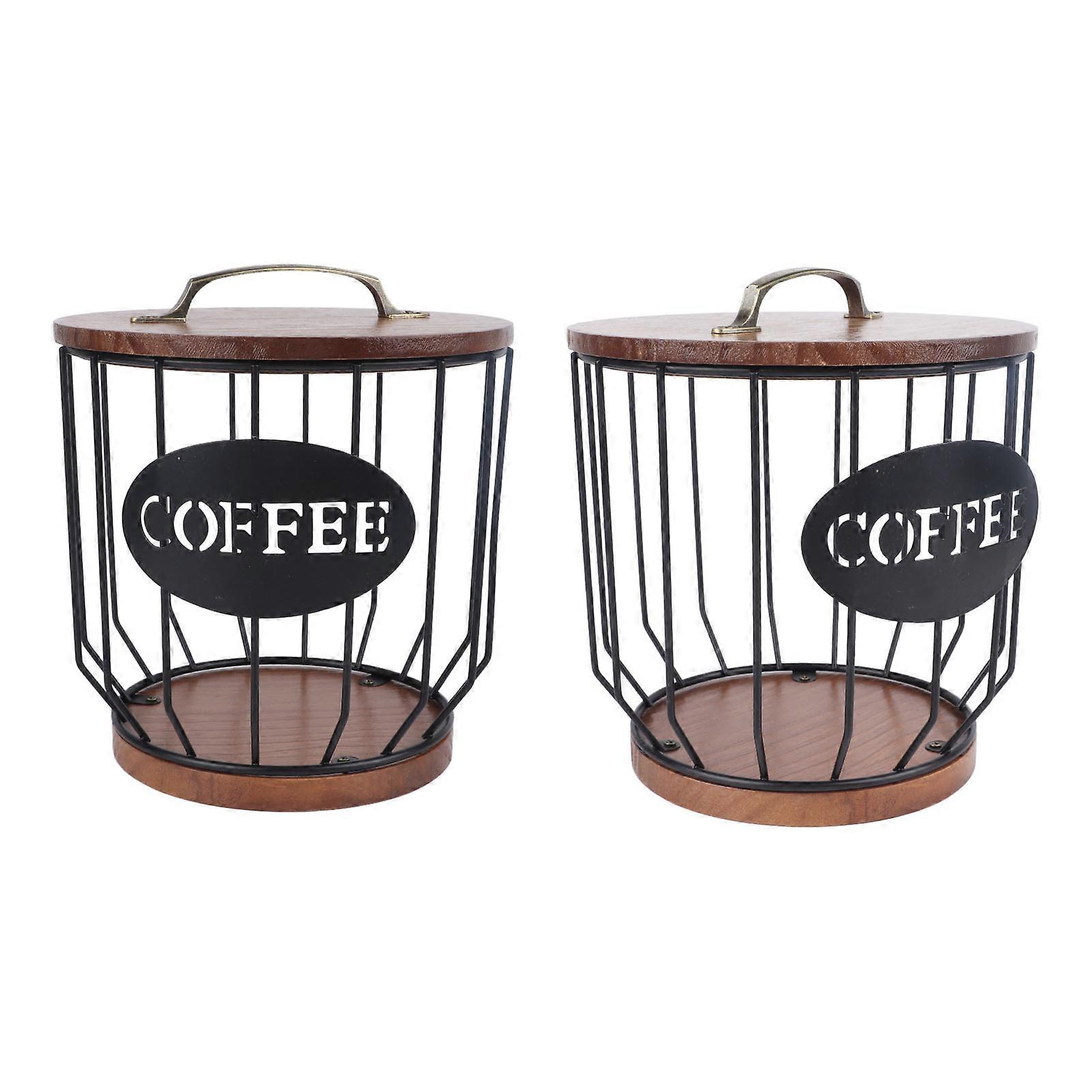 Rustic Coffee Filter Holder with Lid, 17.5cm Black 0291 C