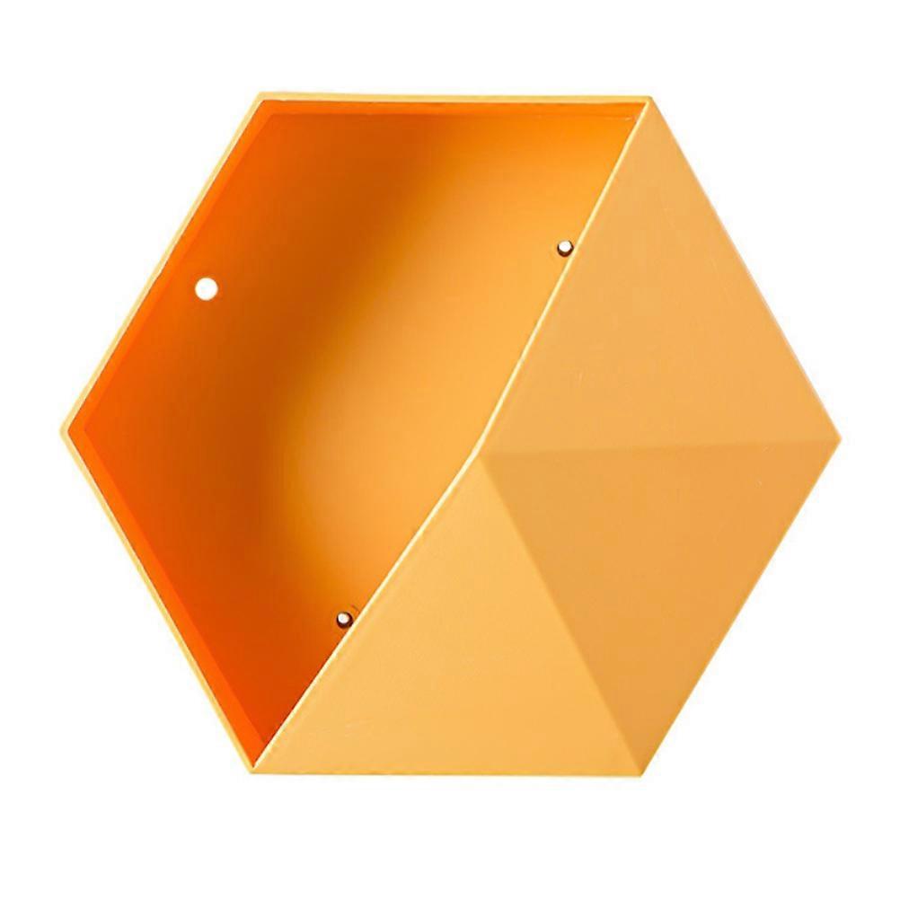 Hexagonal Wall Shelf Geometric Hexagonal Storage Shelf Simple Geometric Wall Floating Shelf