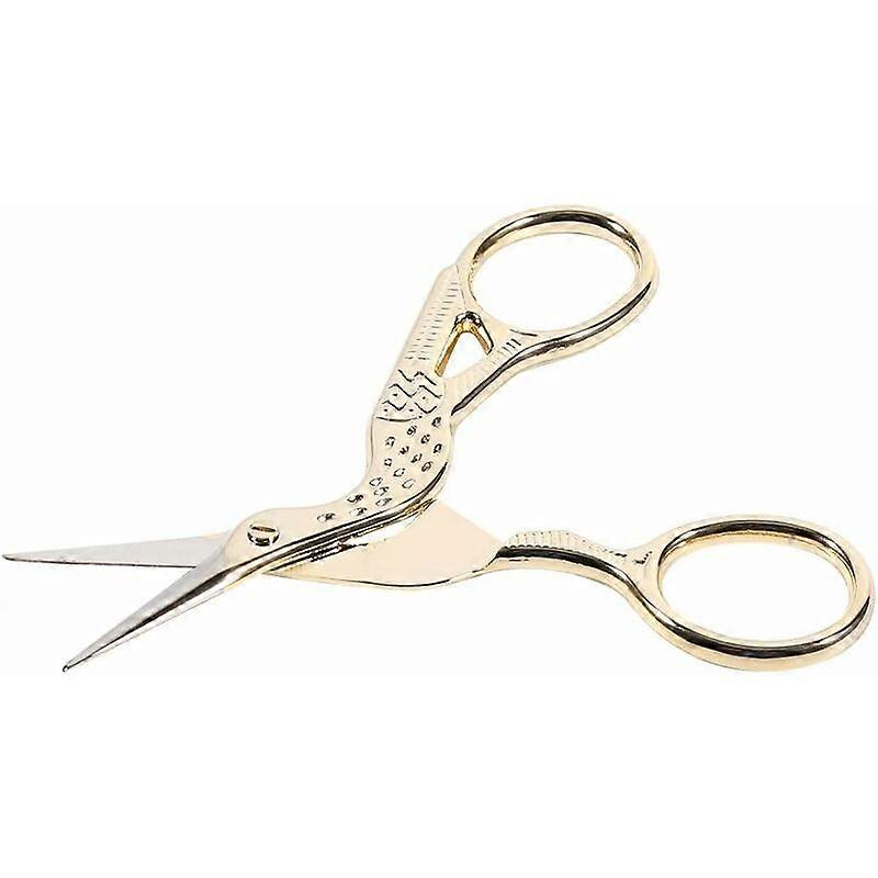 Vintage Stainless Steel Embroidery Scissors Sewing Process Threading Scissors (9.3x4.4cm)