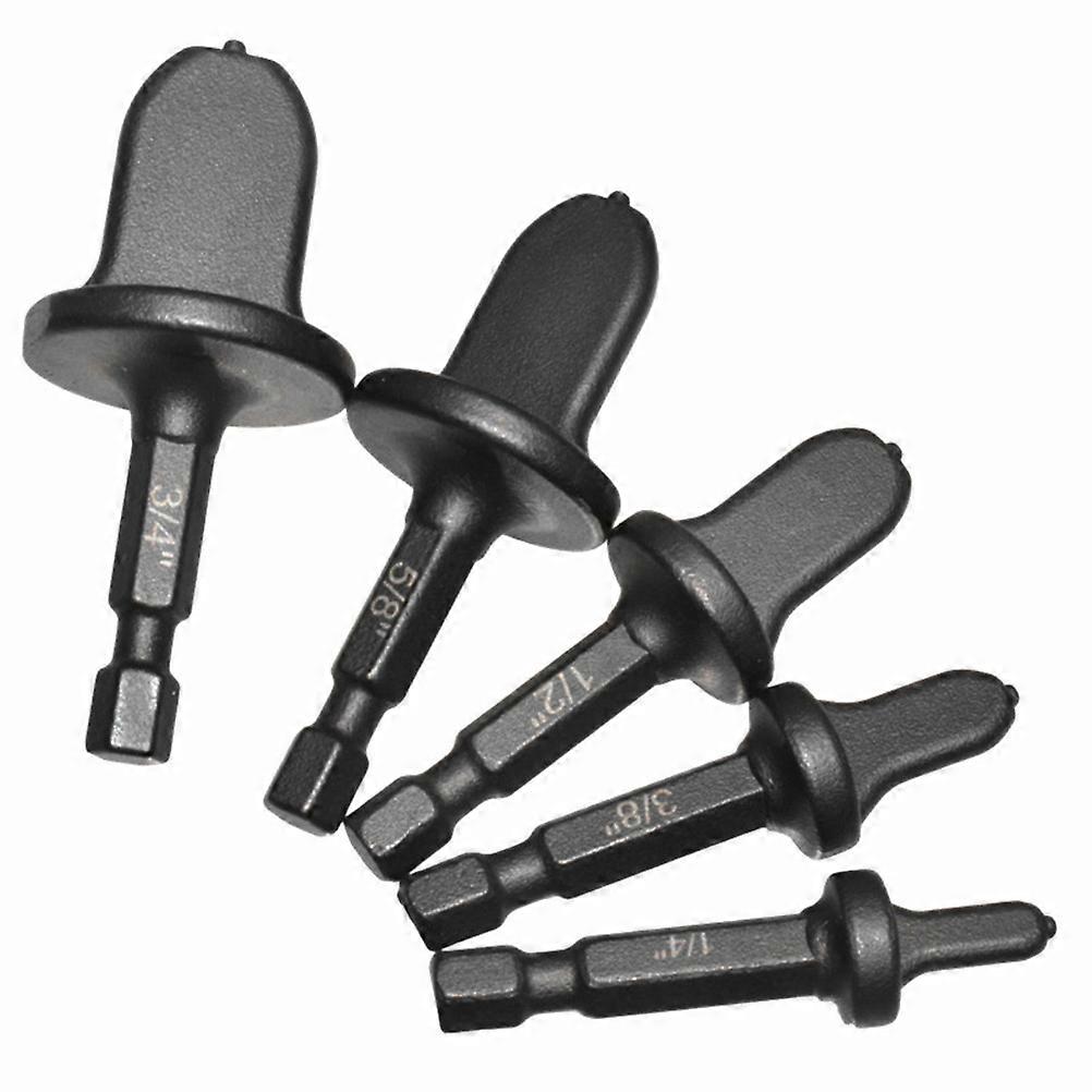 5Pcs Copper Pipe Swaging Tool Drill Bits Manual Copper Pipe Flaring Tools