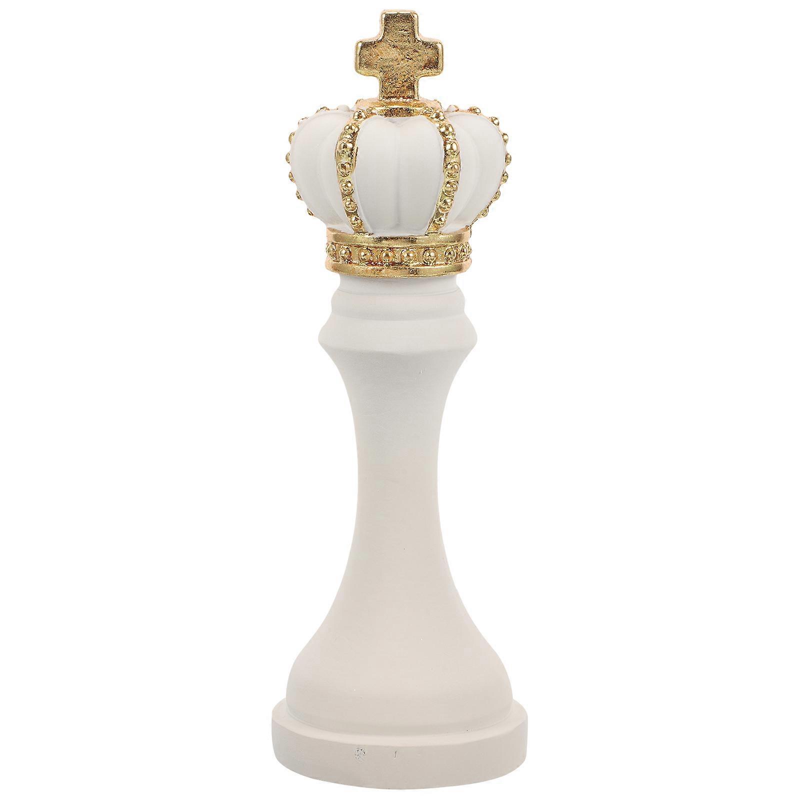 Resin Chess Statue Ornament Desktop International Chess Statue for Home Office