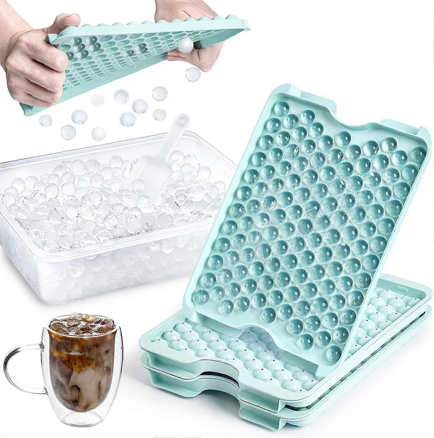 1 Set of Ice Cube Mold Round Ice Cube Mold Ice Balls Maker Mold with Shovel and Storage Box