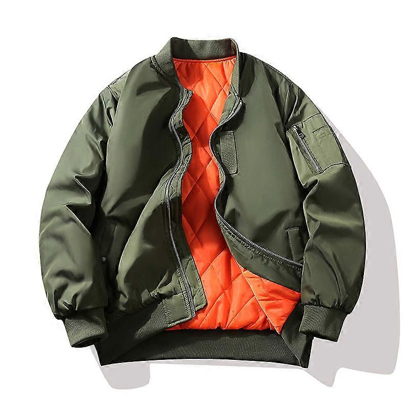 Erkek Rüzgar Geçirmez Su Geçirmez Uçuş Takım Moda Sonbahar Kış Rahat Ceket Beyzbol Üniforma Pamuk Kalınlaşmış Ceket