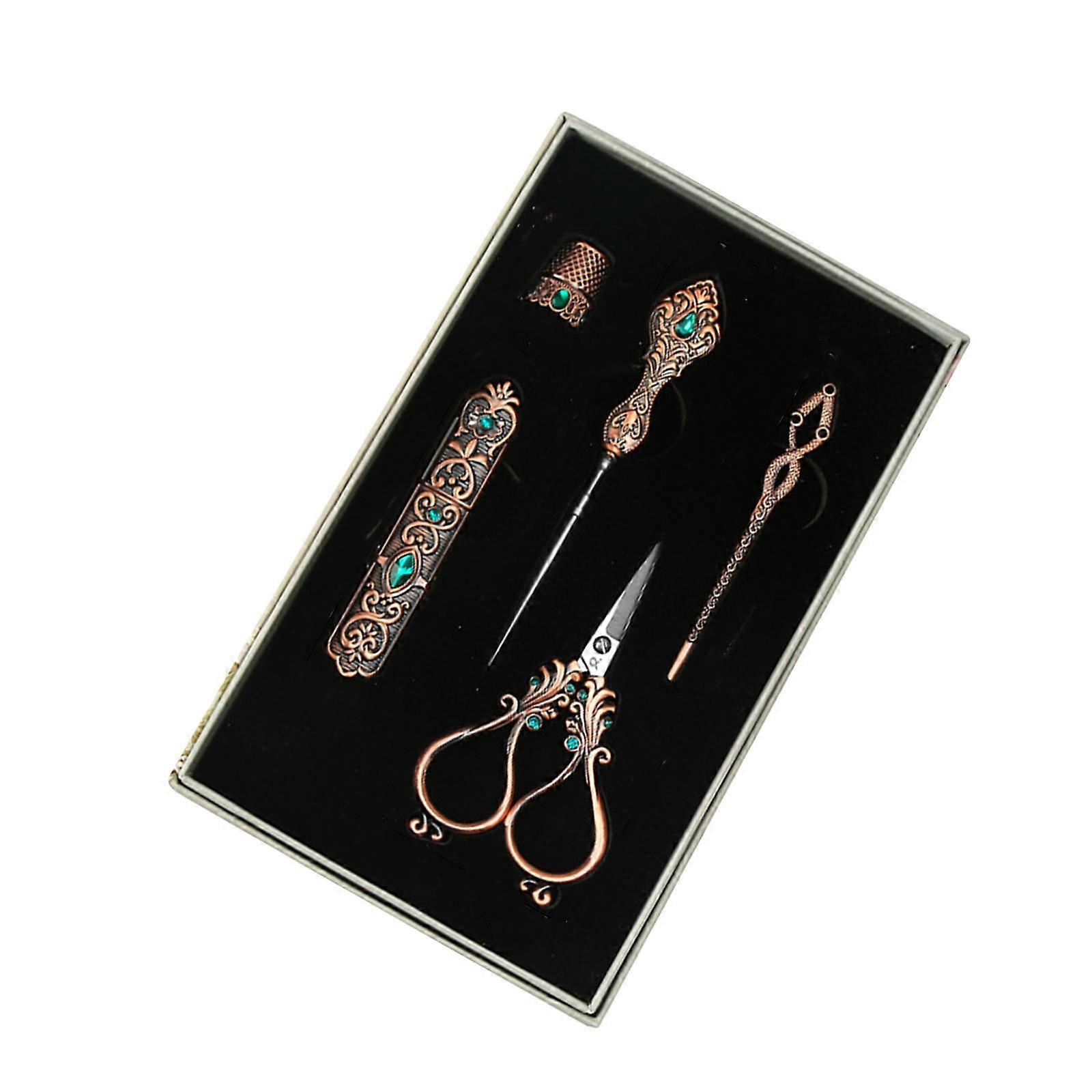 Stickset Erwachsene Ahle Nähschere für DIY Projekte DIY Handwerk Basteln Gold