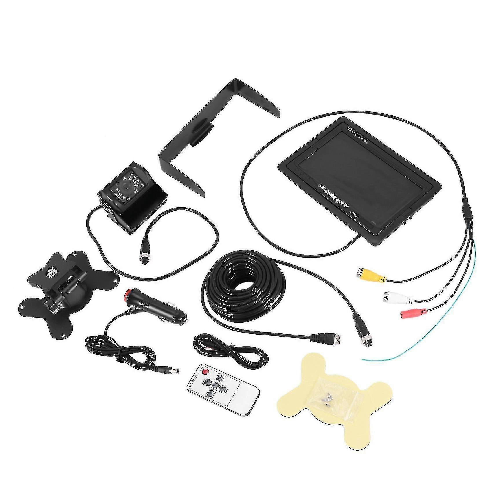 Backup Camera Kit, 7 Inch Lcd Rear View Monitor With Ip67 Waterproof Night Visible Back Up Rearview