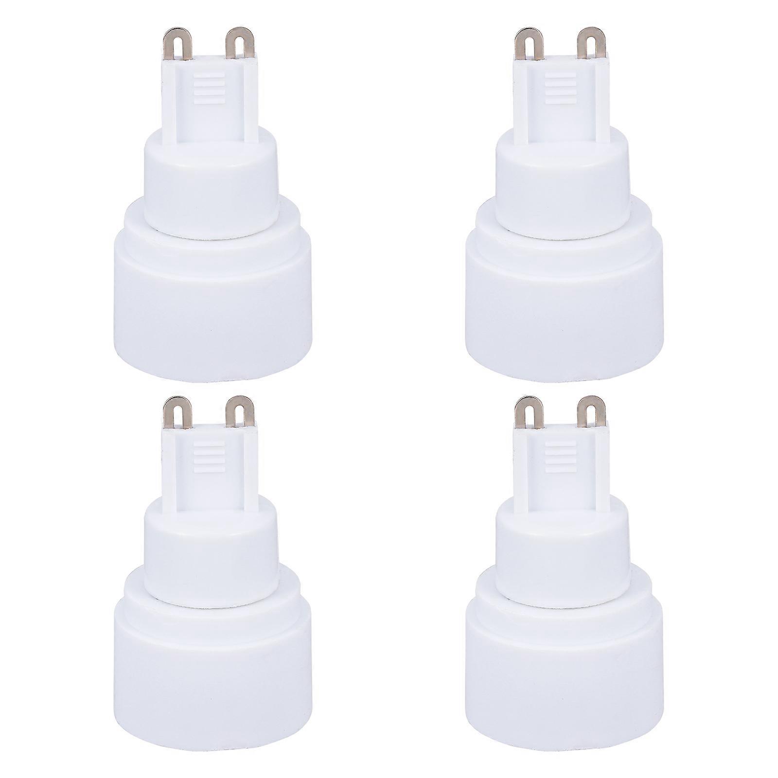 4pcs Lamp Bulb Adapter Lamp Socket Converters G9 to E14 Lamp Holder Converters