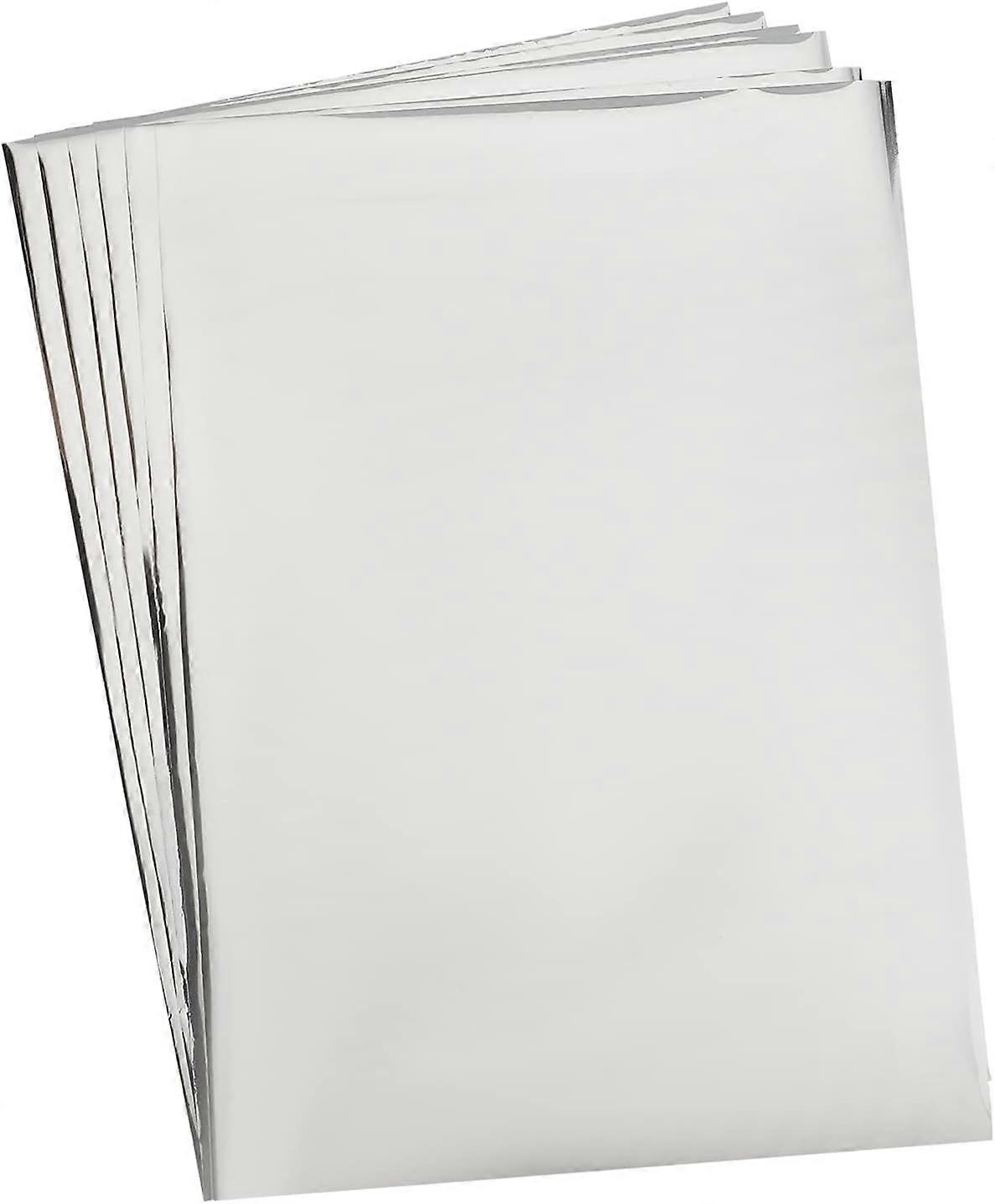 50 Sheets A4 Reactive Paper Sheet 29x18.5cm Rectangle Silver Transfer Sheet Paper Transfer Sheet Design Paper for Card DIY Decoration