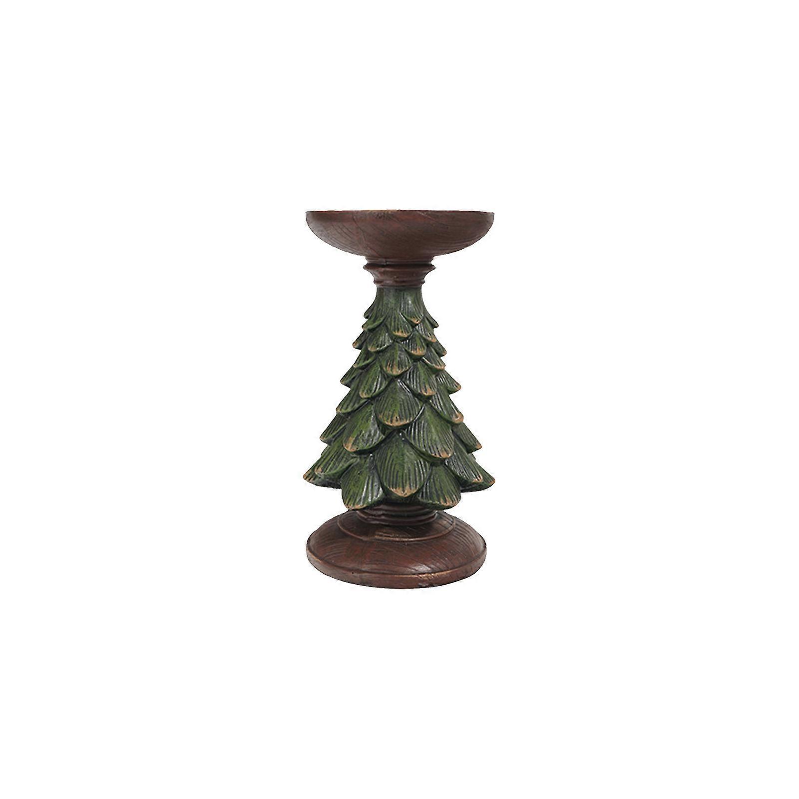 Christmas Tree Candlestick Base That Will Light Up Your Christmas And All Winter Long Delicate Resin Christmas Tree Candlestick Base That Will Create 