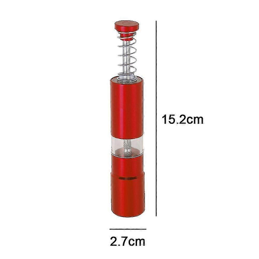 Grind Pepper Mill,, moderne Thumb Button Grinder, enhånds drift