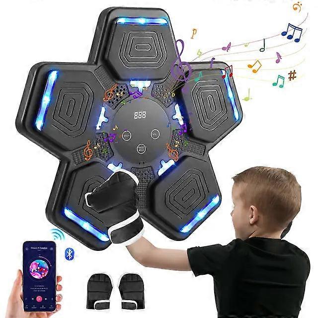 Kids Wall Mounted, Smart Hine Led Light Bluetooth Music With Bo Gloves