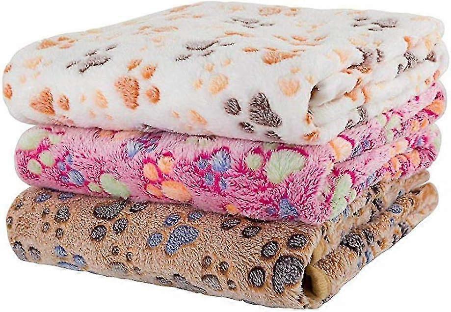 Soft Dog/Cat Blanket, 3pcs Soft Warm Animal Wool Blanket Mattress Dog Mat Blanket, Soft Waterproof Car