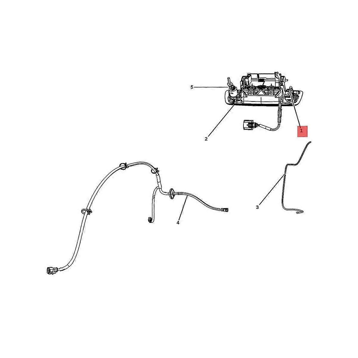 Rear View Reverse Camera 56054041AB 56054041AC for Dodge Ram 1500 2500 3500 Truck 2009-2012 Backup Parking Assist Camera