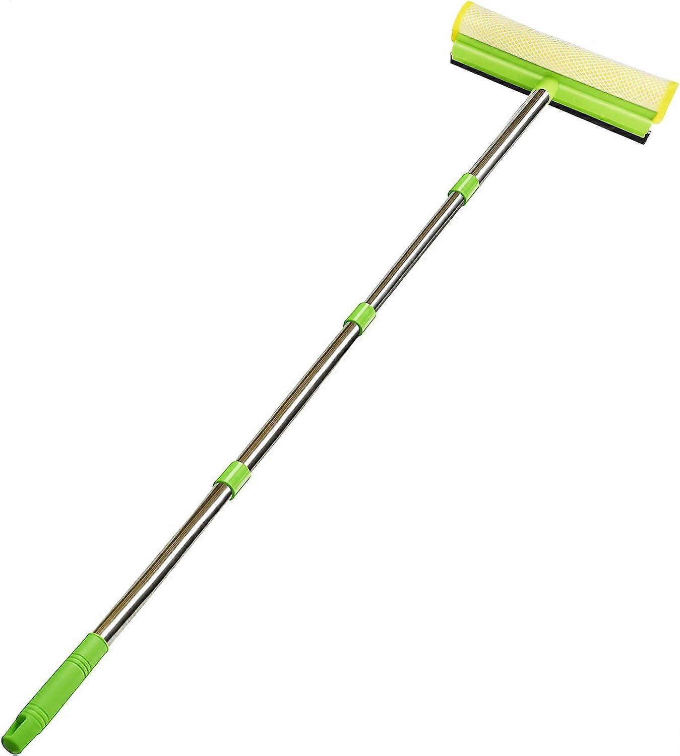 Phoenix All Purpose Window Squeegee with 58 Inch Extension Pole,Window Cleaning Tools,Sponge Car Windshield Squeegee with Long Handle for Auto Indoor
