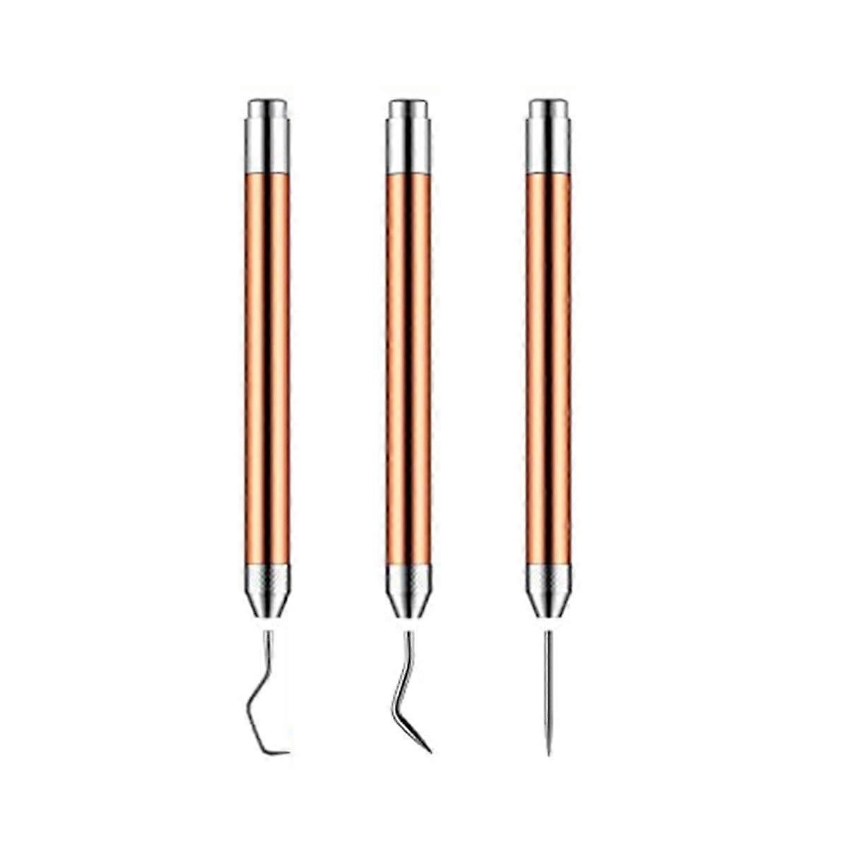 3 Pcs Weeding Tools for Vinyl with LED Light Set Pin Pen Weeding Tool Weeding Pen Craft Tweezers Pi