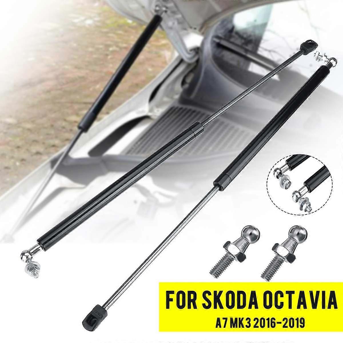2Pcs Car Front Gas Shock Hood Shock Strut Damper Lift Support With accessories For Skoda Octavia A7
