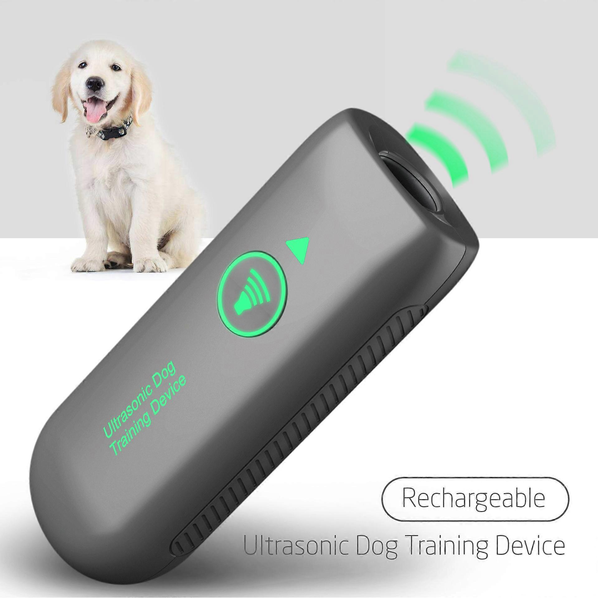 Ultrasonic Handheld Dog Training Device Anti Barking Device for Dogs with Fluorescent Laser LED Indicator