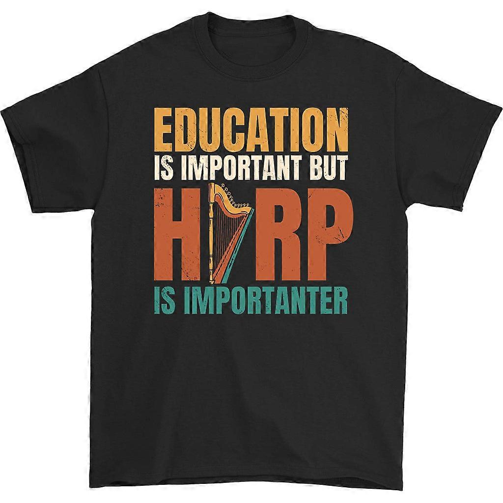 Camiseta Educação É Importante, Mas Harpa É Importante