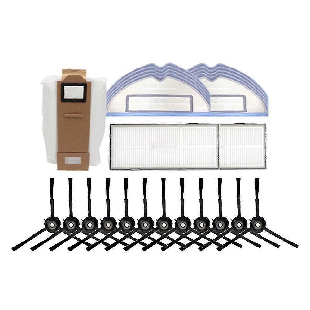 25 Pcs For Roborock Sweeping Robot G10/t7s Plus/s7 Side Brush Filter Plastic