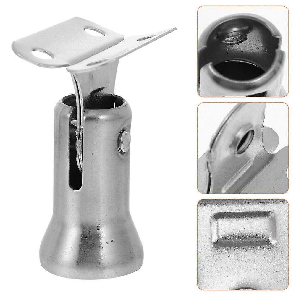 4 PCS 304 Stainless Steel Stair Railing Post Stamping Handrail Bracket Adjustable Column Pipe Support Joint Handrails Brackets