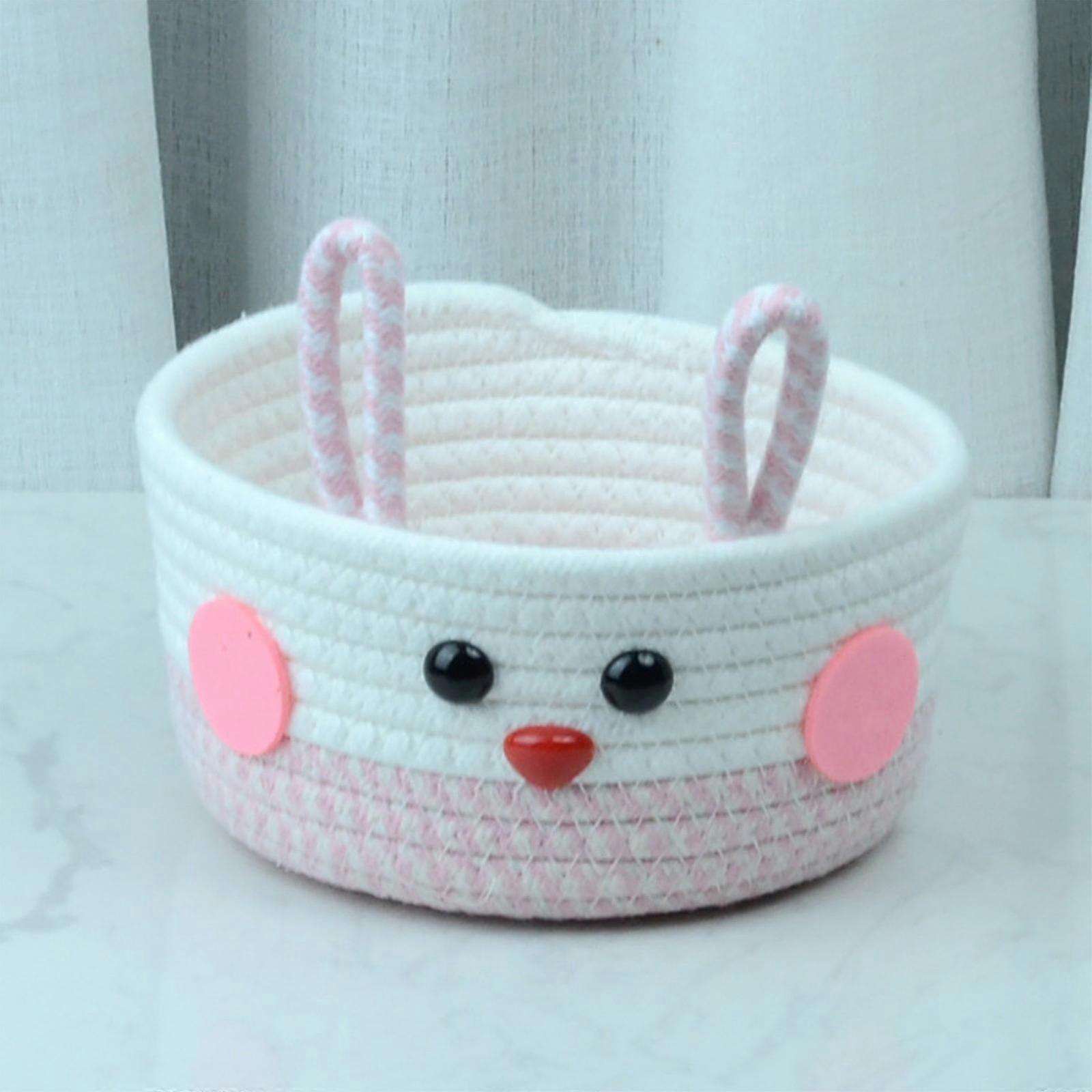 Cotton Thread Storage Basket  Cotton Thread Weaving Storage Basket Snack Toy Storage Box