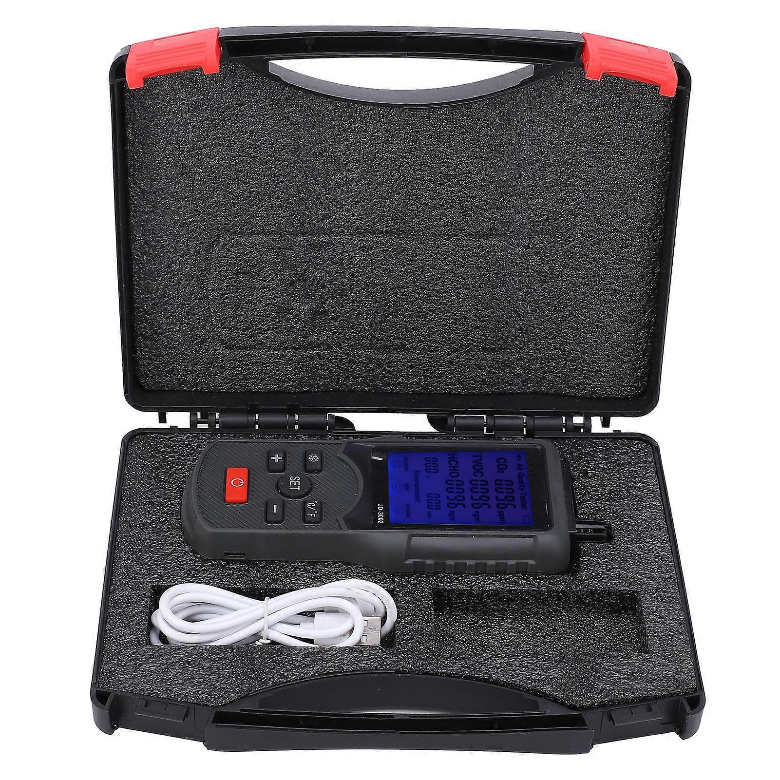 For Air Quality Monitor CO2 TVOC Temperature Humidity Detector Industrial Testing Equipment JD-3002