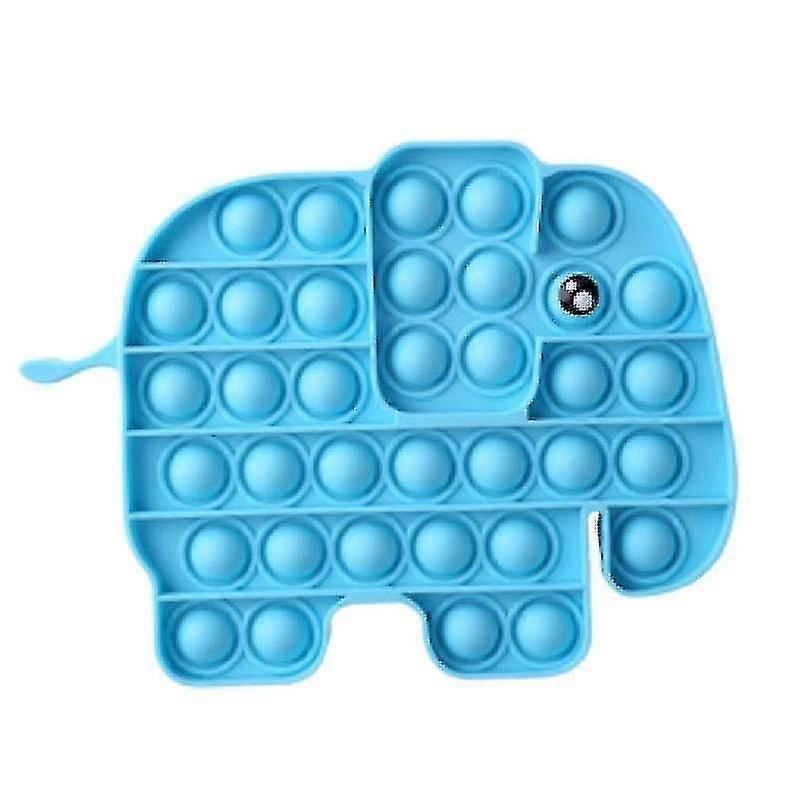 Stress Relief Sky Blue Elephant Shape Bubble Toy