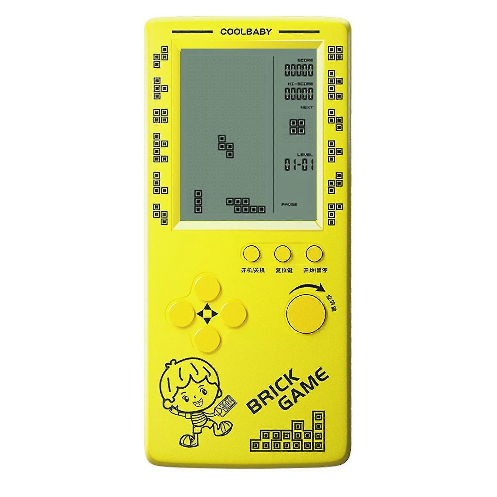 Rs-100 Tetris Game Console Classic Block Game Puzzle Games Player Handheld Game Machine Brick Games Beyamis