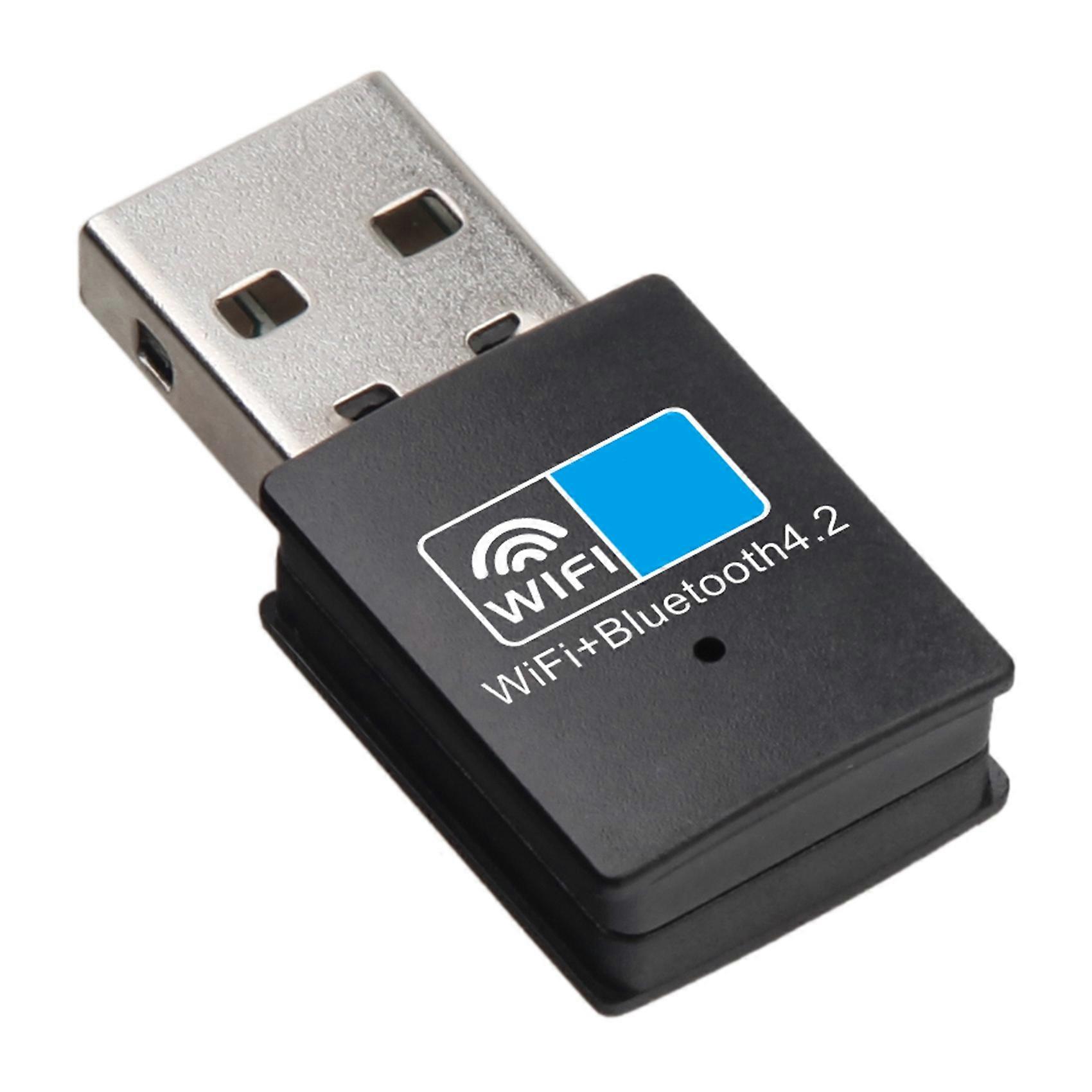 Adattatore Bluetooth WiFi USB, Scheda di rete dongle wifi Bluetooth 4.2 150Mbps, Trasmettitore ricevitore Bluetooth Wifi