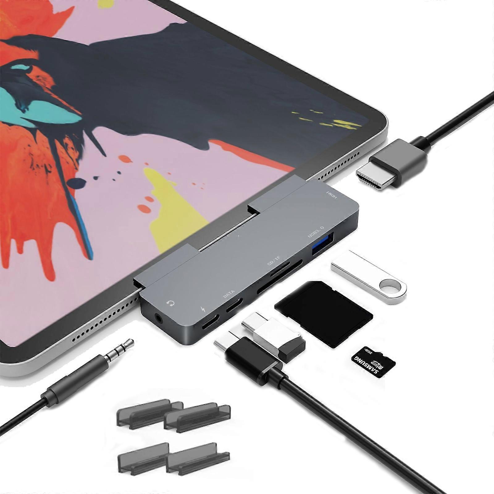For iPad Pro USB-C/Type-C to HDMI Docking Station For IPad Pro 7-In-1