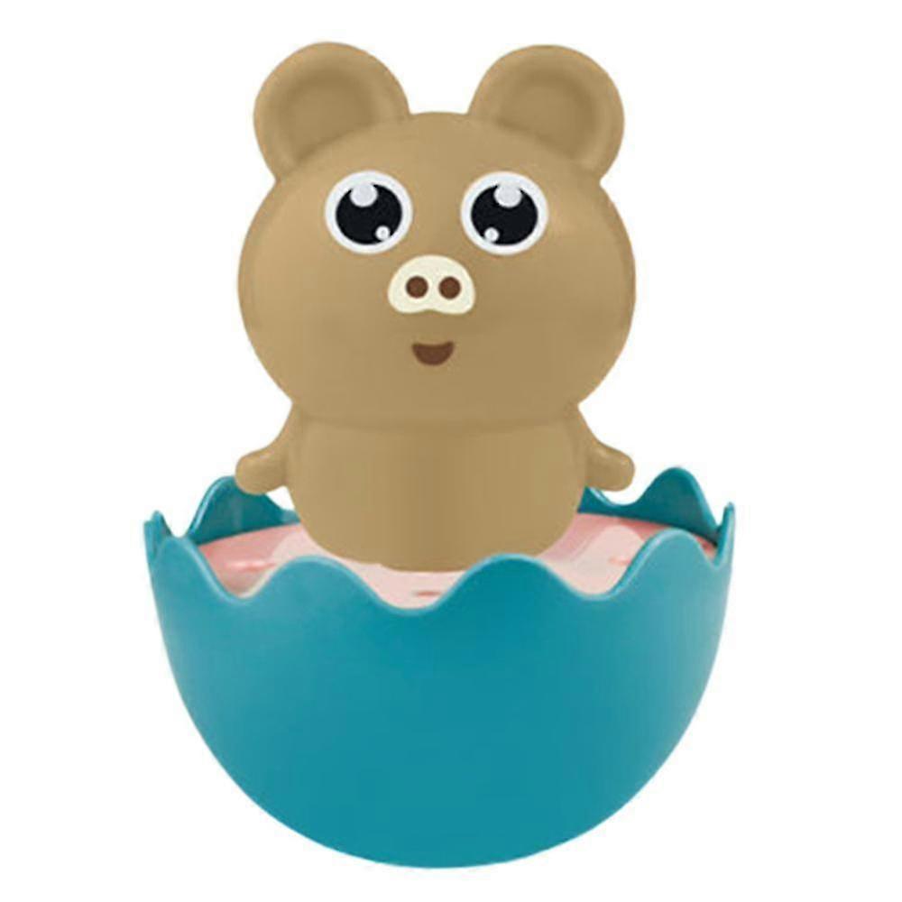 Baby Rattles Tumbler Toy Penguin Tiger Bear Cute Shape Rattles Ring Bell Doll
