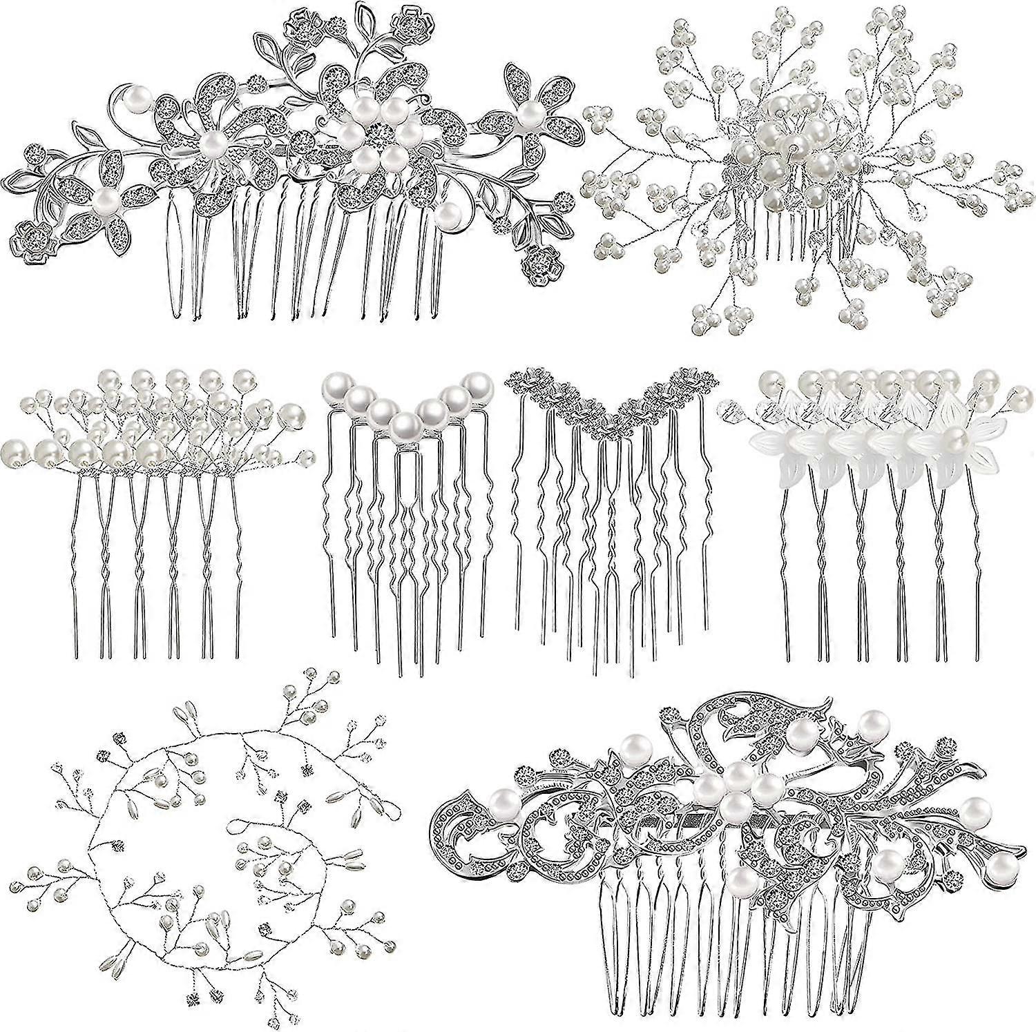 64 Pieces Wedding Hair Comb Set