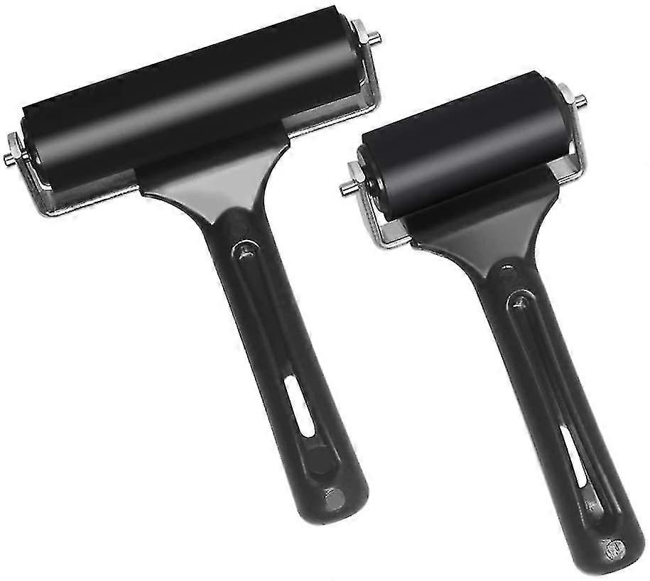 Rubber Rubber Rollers Anti-slip Construction Cots 3.8 And 2.2 Inch - 2 Pieces