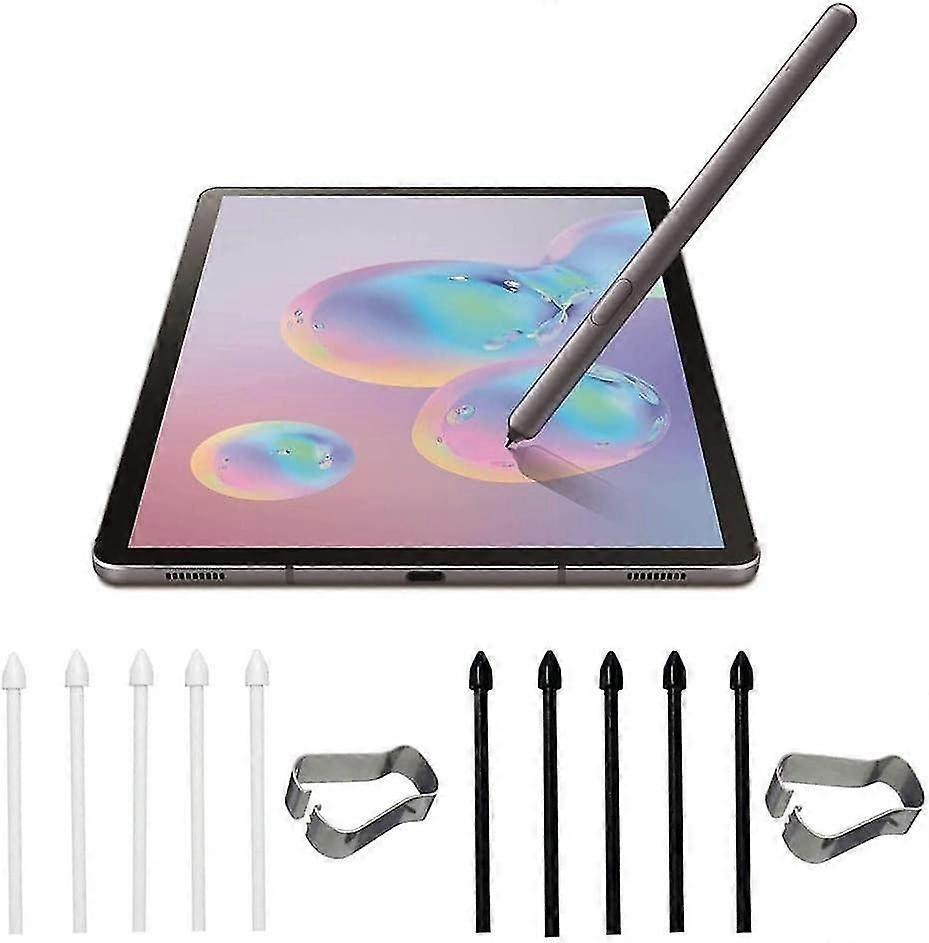 5 Pcs Stylus Tips Replacement Nibs For Galaxy Tabs6lite S6/s7/s7+s Pen, Stylus Pen Refill Compatible For Samsung Galaxy Tabs6lite Note10/note20 Tips (