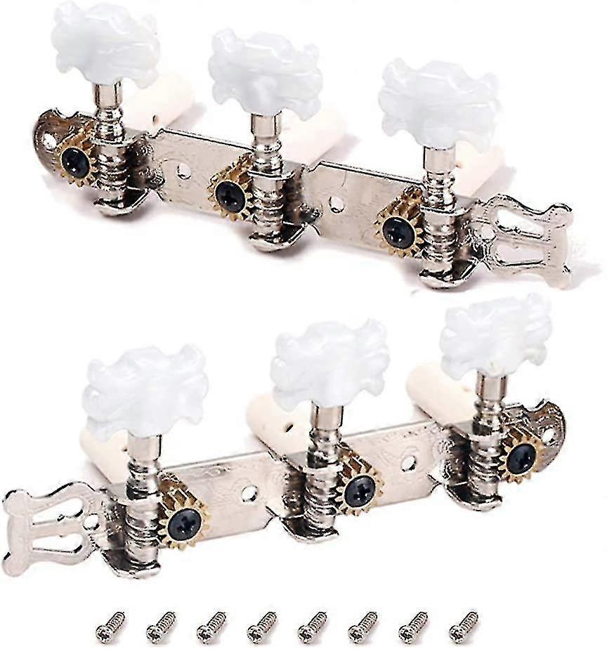 2 Pcs Guitar Machine Heads Tuning Pegs Tuning Keys Tuners For Classical Guitar