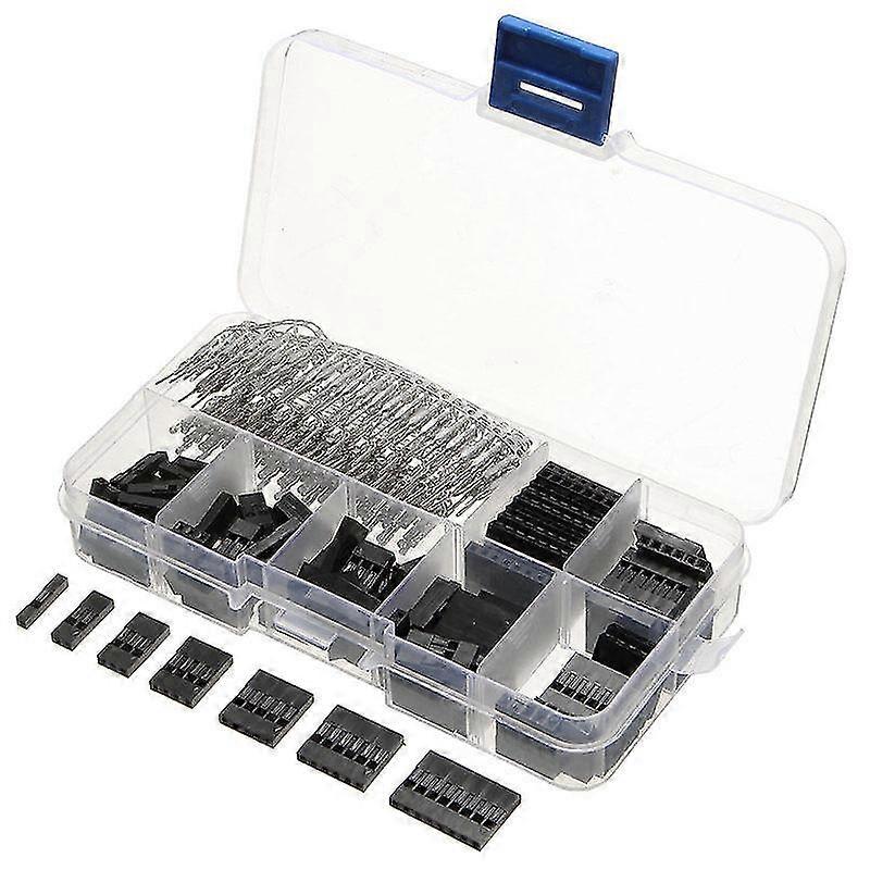 310pcs 2.54mm Male+female Wire Jumper And Header Connector Housing Kit