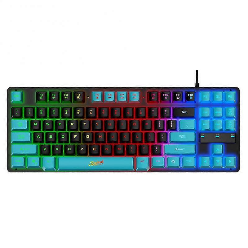 Usb Wired Keyboard portátil USB 87-key Backlight Rgb Gaming Accessories Gaming Keyboard Home Office Keyboard Usb Keyboard