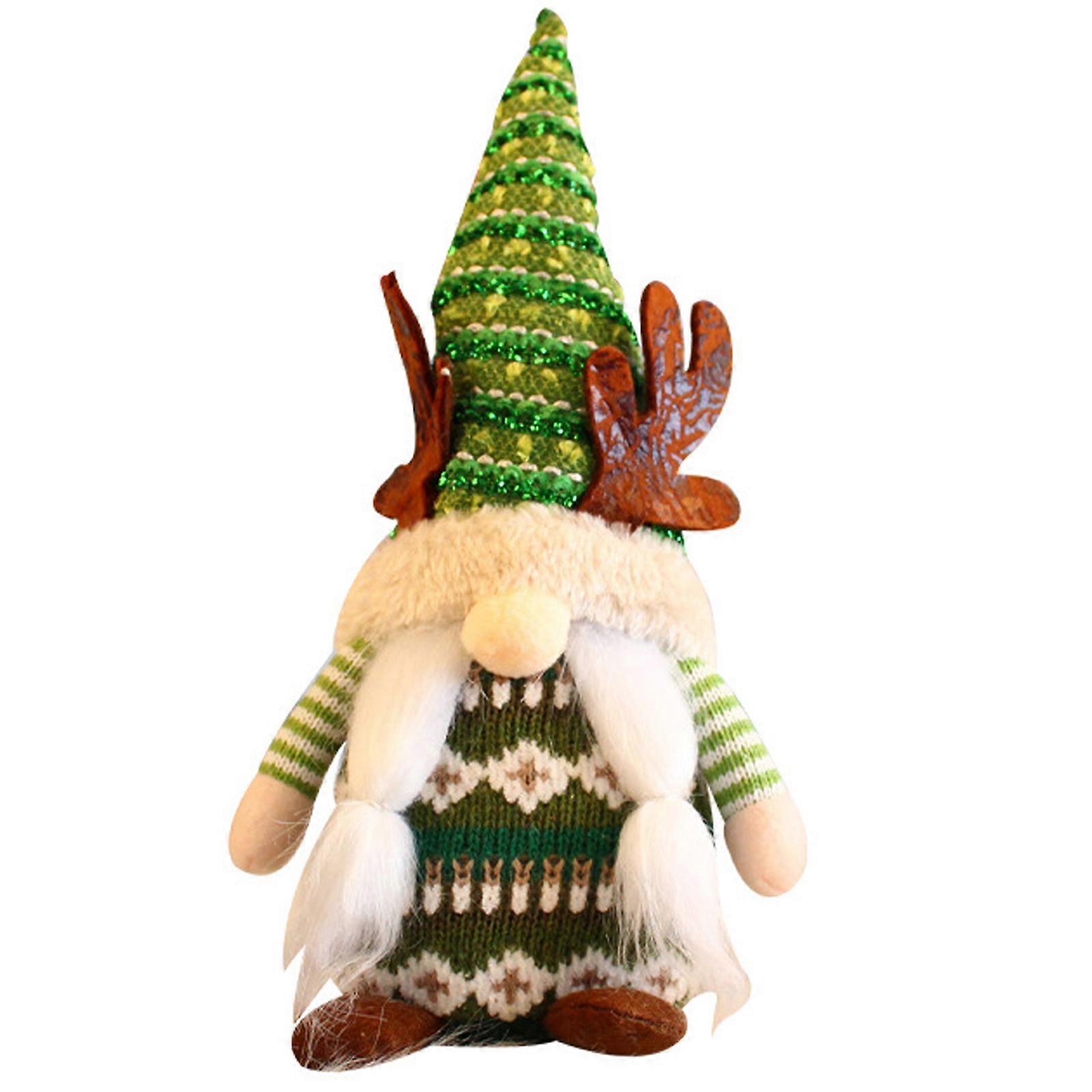 Braided Christmas Knitted Faceless Doll