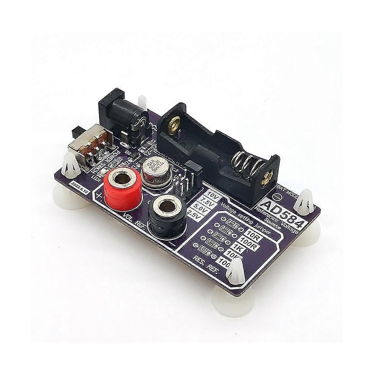 Ad584 High Precision Voltage Reference Module With 4 Channel 2.5v/7.5v/5v/10v&5 Levels 10r/100r/1k/