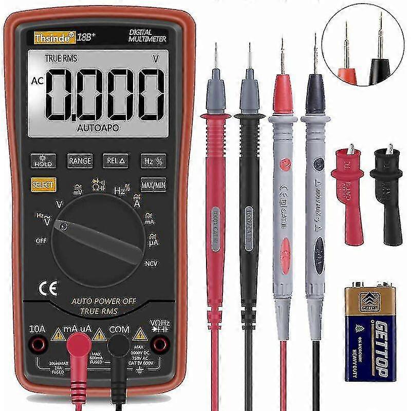 Digital Auto Multimeter, Professional Electrical Tester, Ammeter