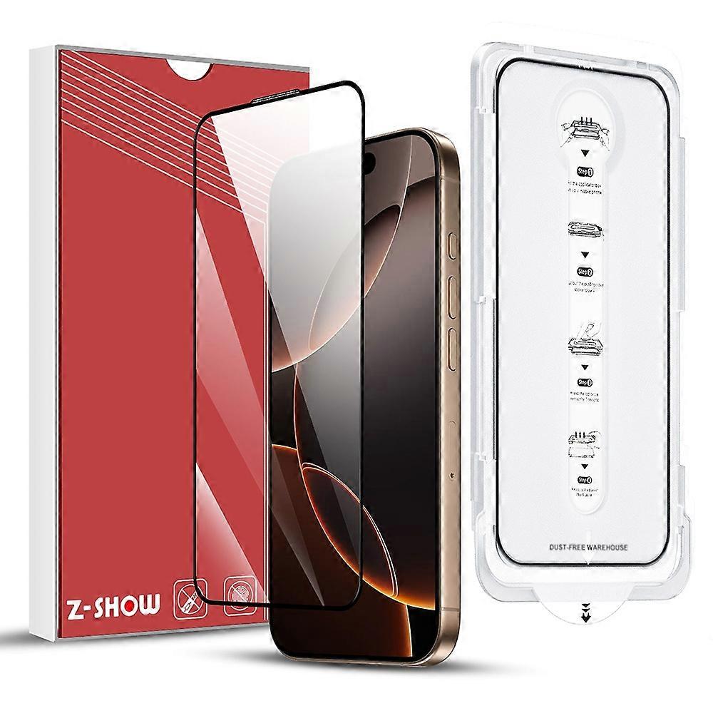 For iPhone 14 Pro Max Tempered Glass Ultra Clear Screen Protector with Dust-Proof Net