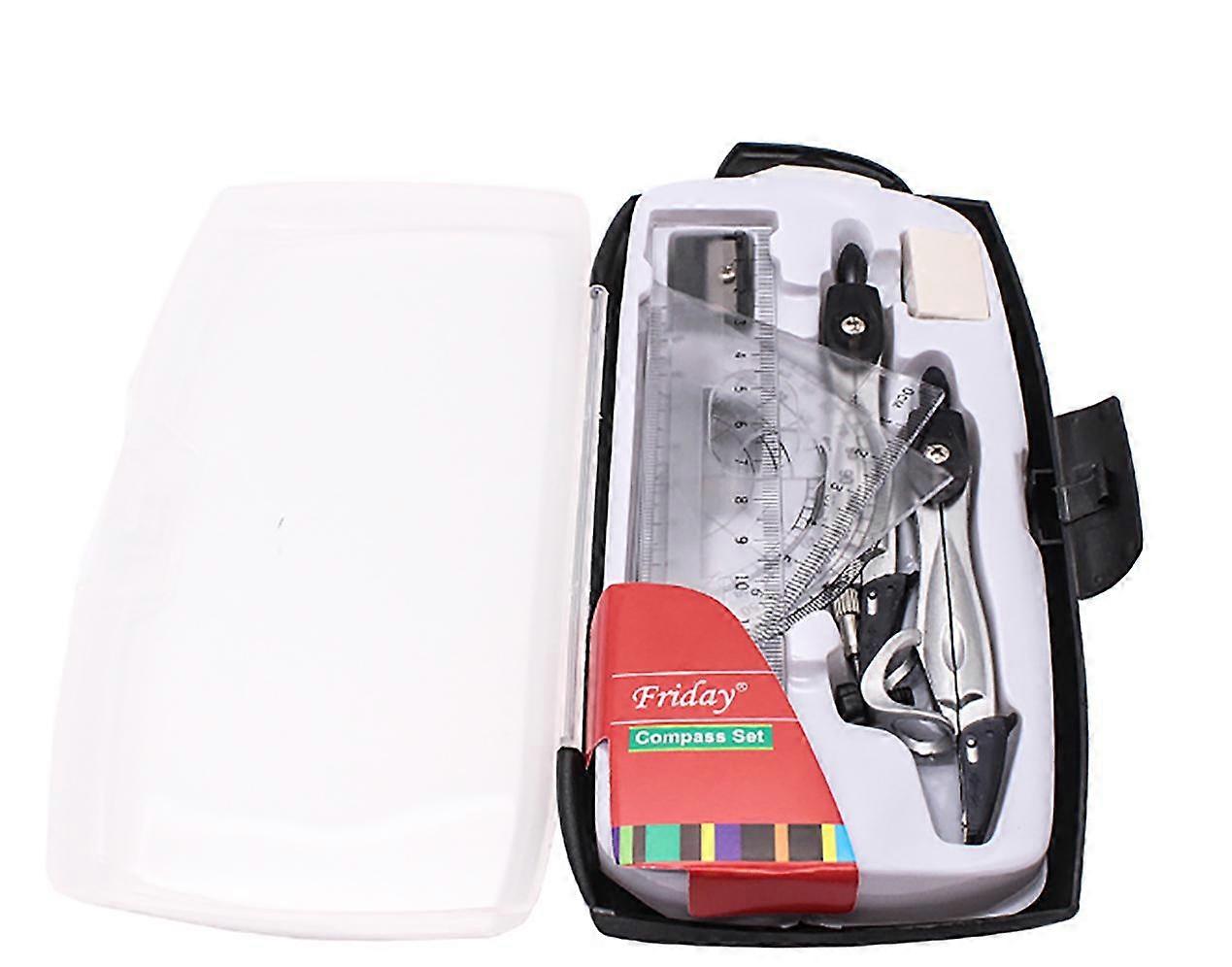 Math Geometry Kit Sets 10-piece student accessories with storage case Geome