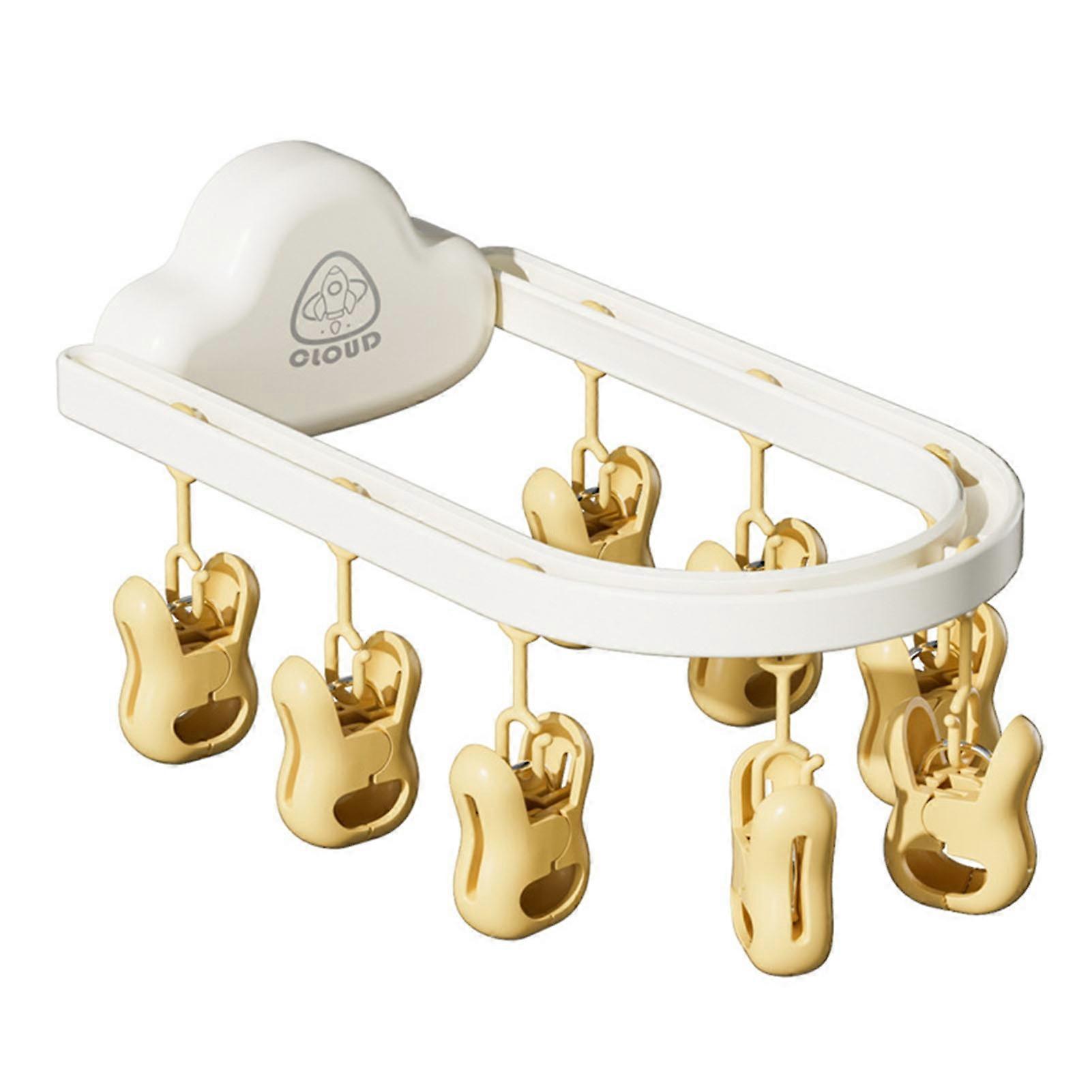 Socks Underwear Drying Rack 90-Degree Foldable Self Adhesive Wall-Mounted Simple Installation Clothes Hanger Hook