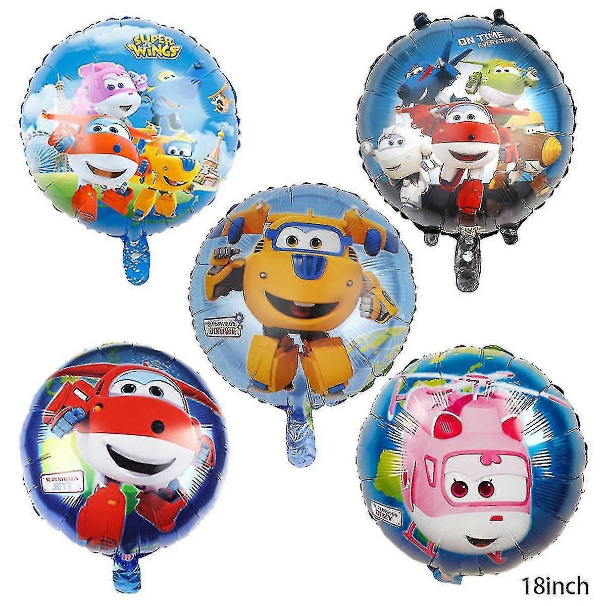 Super Wings Balloon Set Latex Balloons Party Decoration Kit